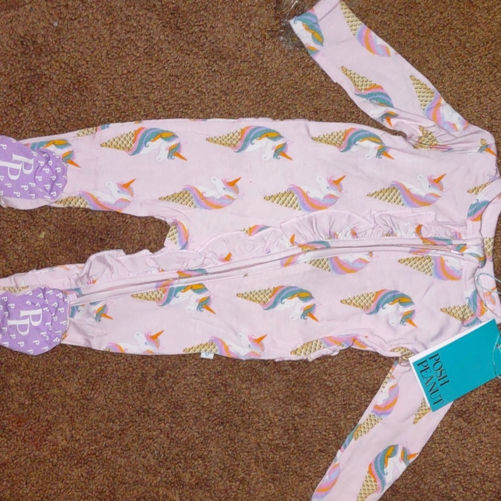 Posh peanut onesie NB